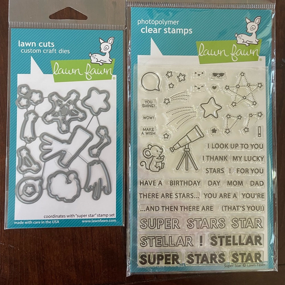 Lawn Fawn Super Star stamp and die set